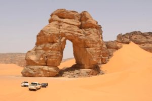 Acacus Gebirge in Libyen